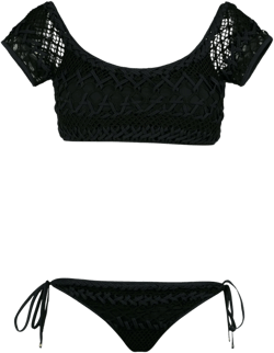 woven bikini set