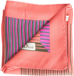 1970s striped silk scarf