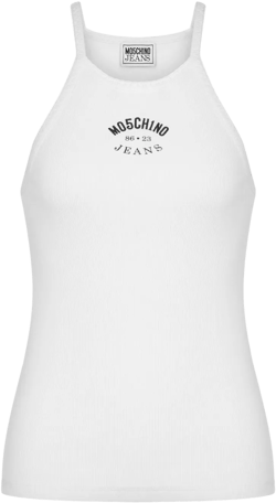 cotton blend logo tank top