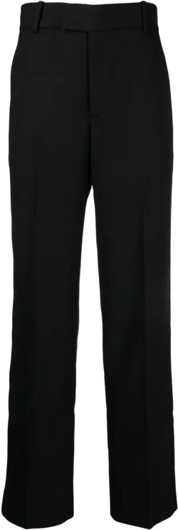straight-leg tailored trousers