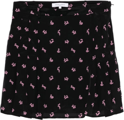 pleated mini skirt