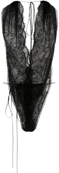 halterneck lace bodysuit 
