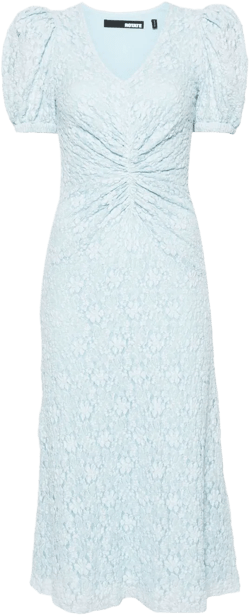 floral-lace midi dress