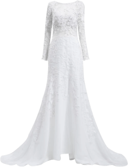 Holden embroidered mermaid gown