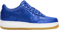 x CLOT Air Force 1 PRM "Blue Silk" sneakers