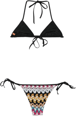 crochet-knit bikini set