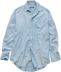 AE77 Premium Denim Boyfriend Shirt