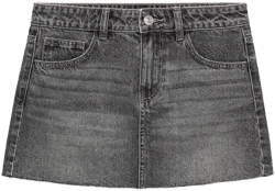Denim mini-skirt