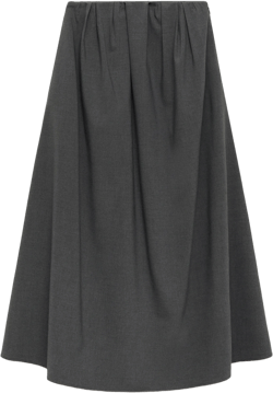 A-line pleated skirt