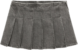Denim mini-skirt