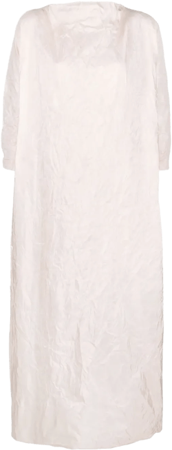 silk maxi long-sleeved dress