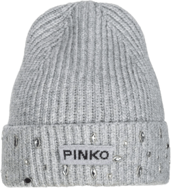 crystal-embellished beanie hat