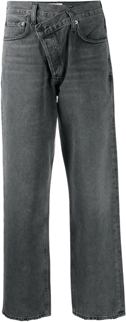 Criss Cross straight-leg jeans