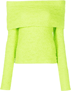 off-shoulder textured top