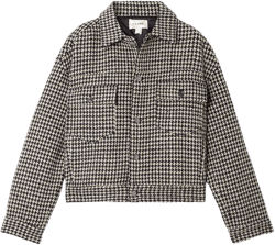 The Tweed Boxy Jacket In Houndstooth