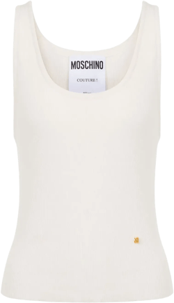 fine-ribbed tank top