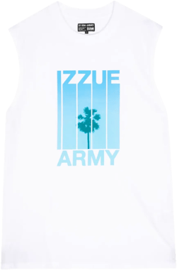 palm tree-print cotton tank top