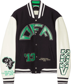 Logo-appliqué Bomber Jacket In Black