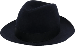 ribbon-detail fedora hat 