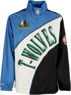 Men's Nba Arched Retro Lined Windbreaker Mintim Multi/white Windbreaker Jacket