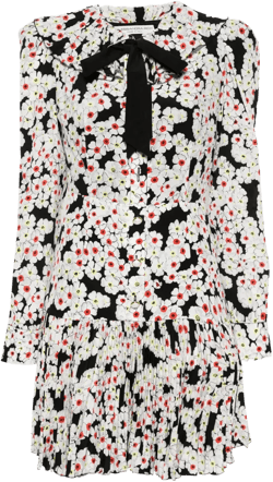 daisy-print silk dress