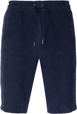 Terry drawstring-waist shorts