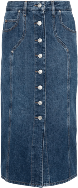 Vandy denim midi skirt