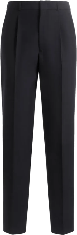 straight-leg tailored trousers 