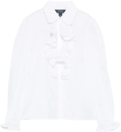 ruffled cotton shirt