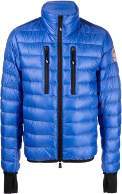 Blue Packable Down Quilted Jacket