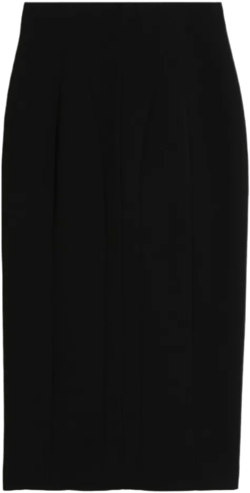 Cuddy Fabric Tight Half Skirt In Black