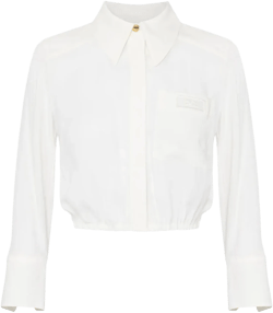 georgette cropped blouse 