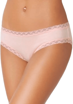 Bliss Lace-trim Cotton Brief Underwear 156058 In Blushing Pink