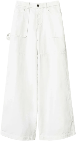wide-leg cargo jeans
