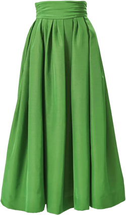 pleated midi skirt