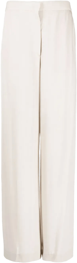 high-waisted wide-leg trousers