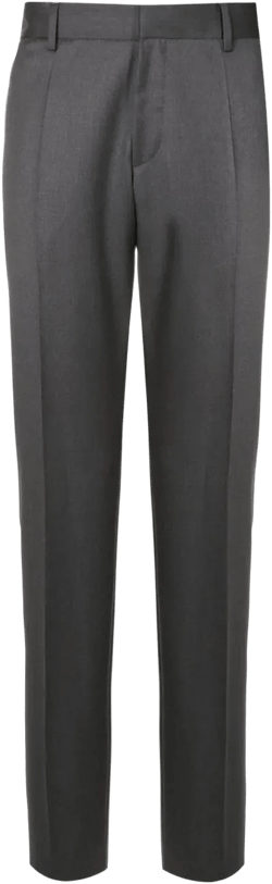 straight-leg tailored trousers