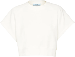 cropped cotton sweatshirt