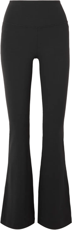 Groove Super-high-rise Flared Pants Nulu In Black
