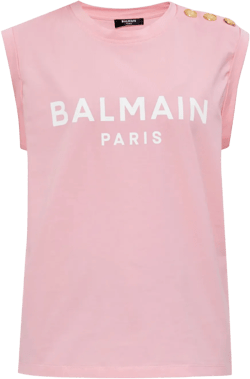 logo-print tank top