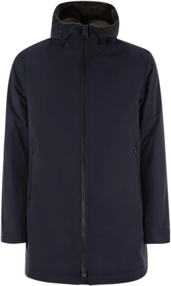 Parka With Hood In Blue