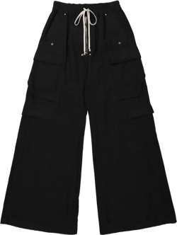 drawstring wide-leg trousers