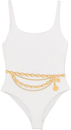 Treasure-print swimsuit