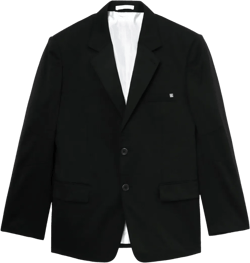 Virgin Wool Blazer In Black