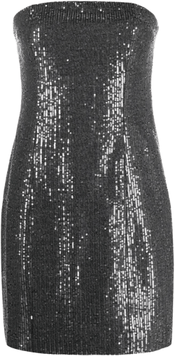 sequin-embellished strapless minidress