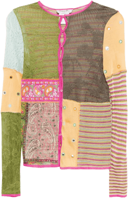 2004 patchwork cardigan