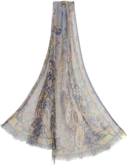 paisley-print silk scarf