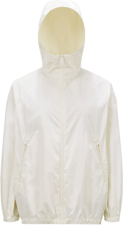 Euridice Hooded Bomber Jacket In White