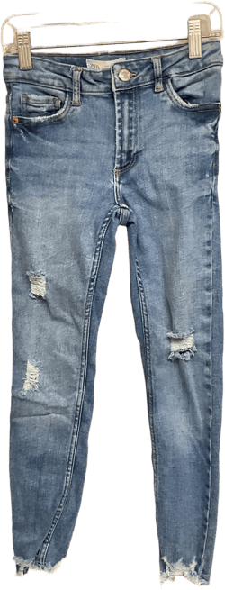 Zara Size 8 Blue Denim Big Girls Jeans