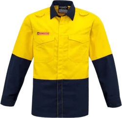Syzmik Mens Hi Vis Spliced Shirt (ZW138)